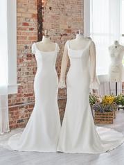 22MK001B01 Ivory Gown With Natural Illusion multiple