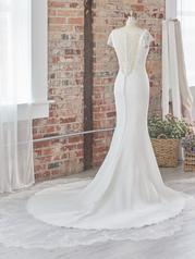22MK001 All Ivory Gown With Ivory Illusion back
