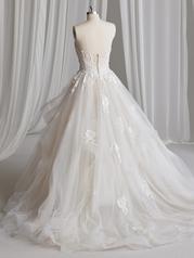 23MS616 Ivory Over Champagne Gown With Natural Illusion A0 back