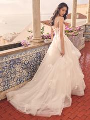 23MS616 Ivory Over Champagne Gown With Natural Illusion A0 back