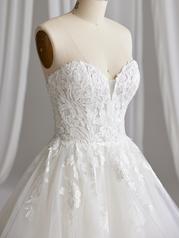 23MS616A02 All Ivory Gown With Ivory Illusion A02 detail