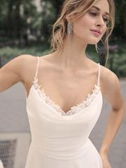 23MC091 Ivory Gown With Ivory Illusion detail