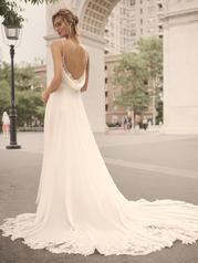 23MC091 Ivory Gown With Ivory Illusion back
