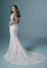 20MS201 Ivory over Soft Blush gown with Nude Illusion back