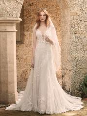 21MS349 Ivory Over Misty Mauve Gown With Nude Illusion front