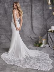 23MS041A01 Ivory Gown With Natural Illusion back