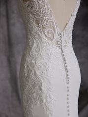 23MS041B02 Ivory Gown With Natural Illusion detail