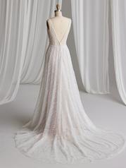 23MB660 Ivory Over Blush Gown With Natural Illusion back