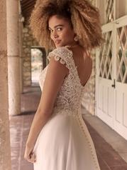 21MT378 Ivory Gown With Nude Illusion-pictured detail