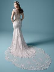 20MS681 Ivory Over Misty Mauve (gown With Nude Illusion) ( back