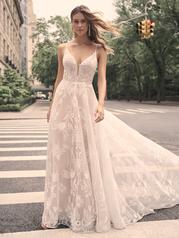 23MB065A02 Ivory Over Blush Gown With Natural Illusion front