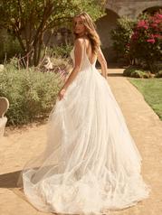22MW519 Ivory Gown With Natural Illusion back