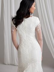 23MC673 All Ivory Gown With Ivory Illusion detail
