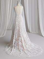 23MB608 Ivory Over Blush Gown With Natural Illusion back