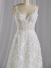 23MB608 Ivory Gown With Natural Illusion front