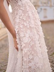 23MB608A01 Ivory Over Blush Gown With Natural Illusion detail