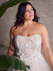 24MS223A01 Ivory Over Soft Blush Gown With Natural Illusion detail