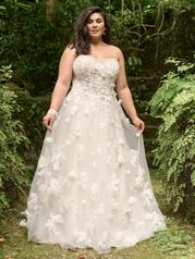 24MS223A01 Ivory Over Soft Blush Gown With Natural Illusion front