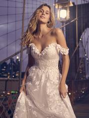 23MT123A01 Ivory Over Soft Nude Gown With Natural Illusion detail