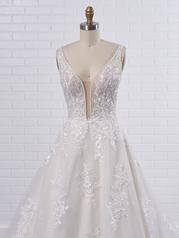 21MK394 Ivory Over Blush Gown With Nude Illusion-pictured front