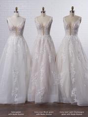 21MK394 Ivory Over Blush Gown With Nude Illusion-pictured multiple