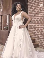 21MK394 Ivory Gown With Nude Illusion detail