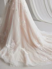 23MN651 Ivory/Silver Accent Over Blush Gown With Natural I detail