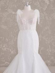 24MC173A01 Ivory Gown With Ivory Illusion front