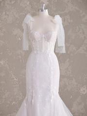 24MC173A01 Ivory Over Misty Mauve Gown With Ivory Illusion front
