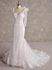 24MC173B01 Ivory Over Misty Mauve Gown With Ivory Illusion front