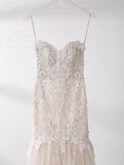 20MC275 Ivory Over Blush Gown With Nude Illusion front
