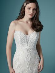 20MC275 Ivory Gown With Nude Illusion detail