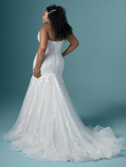 20MC275 Ivory Gown With Nude Illusion back