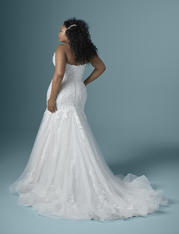 20MC275ACLU Ivory gown with Nude Illusion back