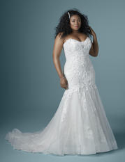 20MC275ACZU Ivory Gown With Nude Illusion front
