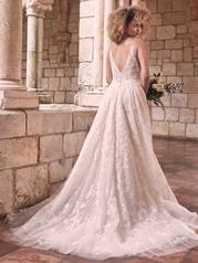 21MT411 Ivory Over Blush Gown With Nude Illusion back