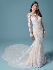 20MS697 Ivory Over Nude (gown With Nude Illusion) (picture front