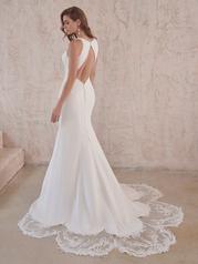22MC978 Ivory Gown With Natural Illusion back