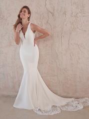 22MC978 Ivory Gown With Natural Illusion front