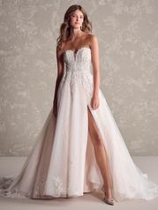 24MS189A01 All Ivory Gown With Ivory Illusion front