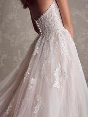 24MS189A01 All Ivory Gown With Ivory Illusion detail