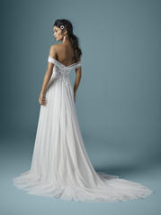 20MS321 Ivory over Nude gown with Nude Illusion back