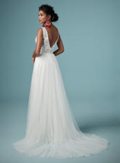 9MW926 Ivory gown with Nude Illusion back