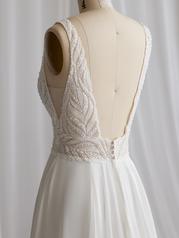 23MS650 All Ivory Gown With Ivory Illusion detail