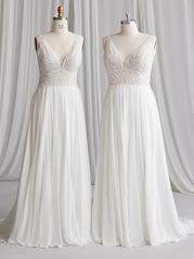 23MS650 Ivory Gown With Natural Illusion multiple