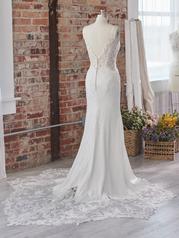 22MN004 Ivory Gown With Natural Illusion back