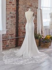 22MN004 All Ivory Gown With Ivory Illusion back