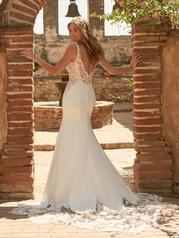 22MN004 All Ivory Gown With Ivory Illusion back