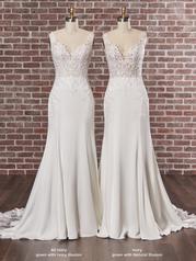 22MN004 All Ivory Gown With Ivory Illusion multiple