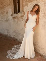 22MN004B01 All Ivory Gown With Ivory Illusion front